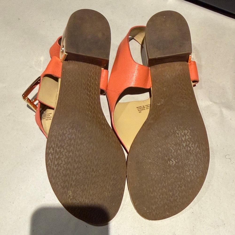 Michael Kors Women's Orange Sandals - Picture 6 of 6